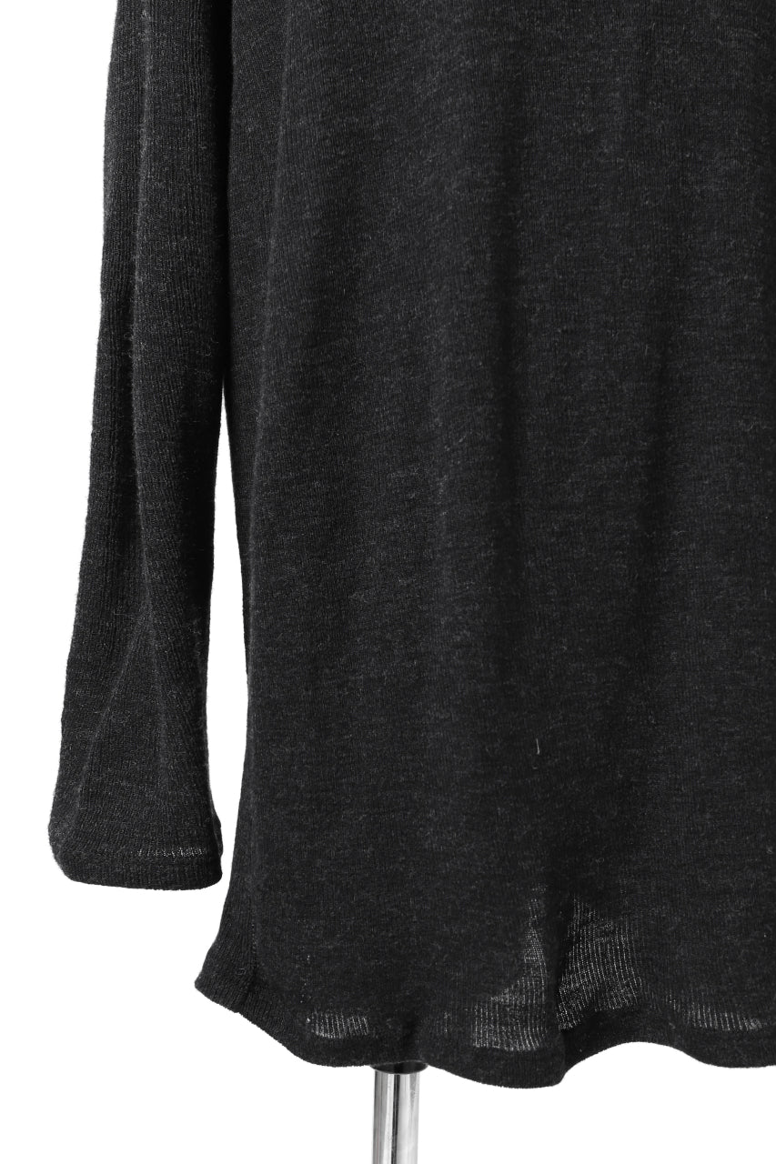 Load image into Gallery viewer, KLASICA ASLEEP CREW NECK KNIT SWEATER / WEANER WOOL RIB (SHADOW)