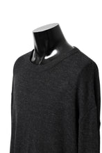 Load image into Gallery viewer, KLASICA ASLEEP CREW NECK KNIT SWEATER / WEANER WOOL RIB (SHADOW)