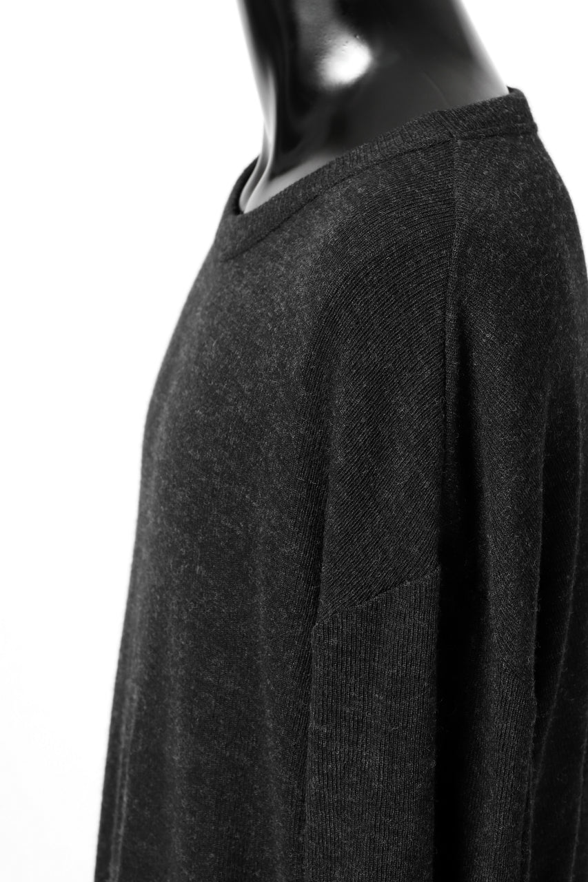 Load image into Gallery viewer, KLASICA ASLEEP CREW NECK KNIT SWEATER / WEANER WOOL RIB (SHADOW)