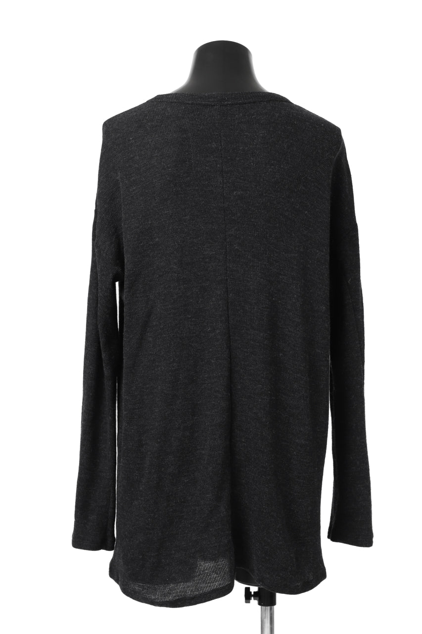 Load image into Gallery viewer, KLASICA ASLEEP CREW NECK KNIT SWEATER / WEANER WOOL RIB (SHADOW)