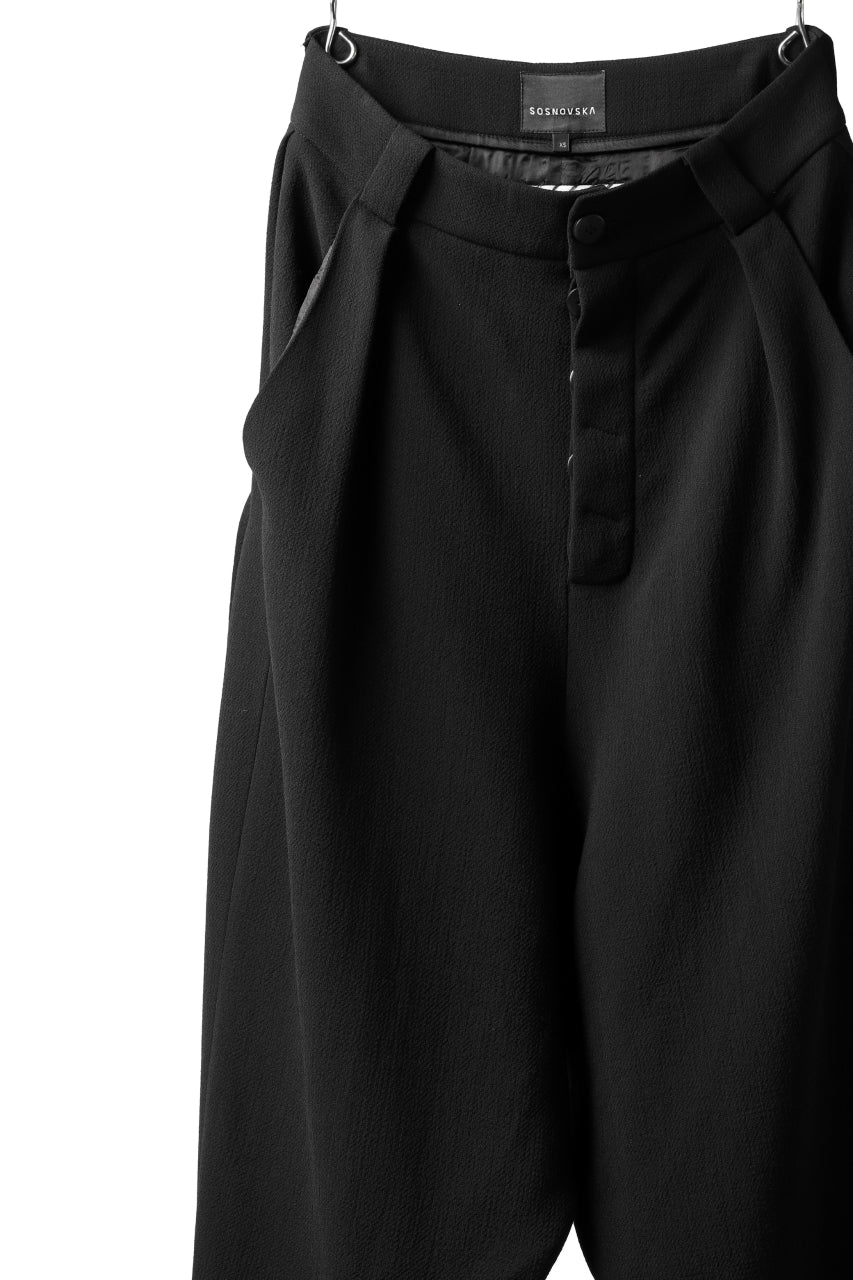 画像をギャラリービューアに読み込む, SOSNOVSKA WEIGHTY COVER PANTS (BLACK)