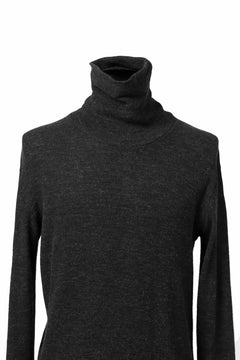 画像をギャラリービューアに読み込む, KLASICA SMOKE TURTLE NECK KNIT SWEATER / WEANER WOOL RIB (SHADOW)