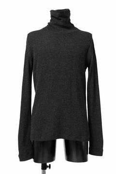 画像をギャラリービューアに読み込む, KLASICA SMOKE TURTLE NECK KNIT SWEATER / WEANER WOOL RIB (SHADOW)