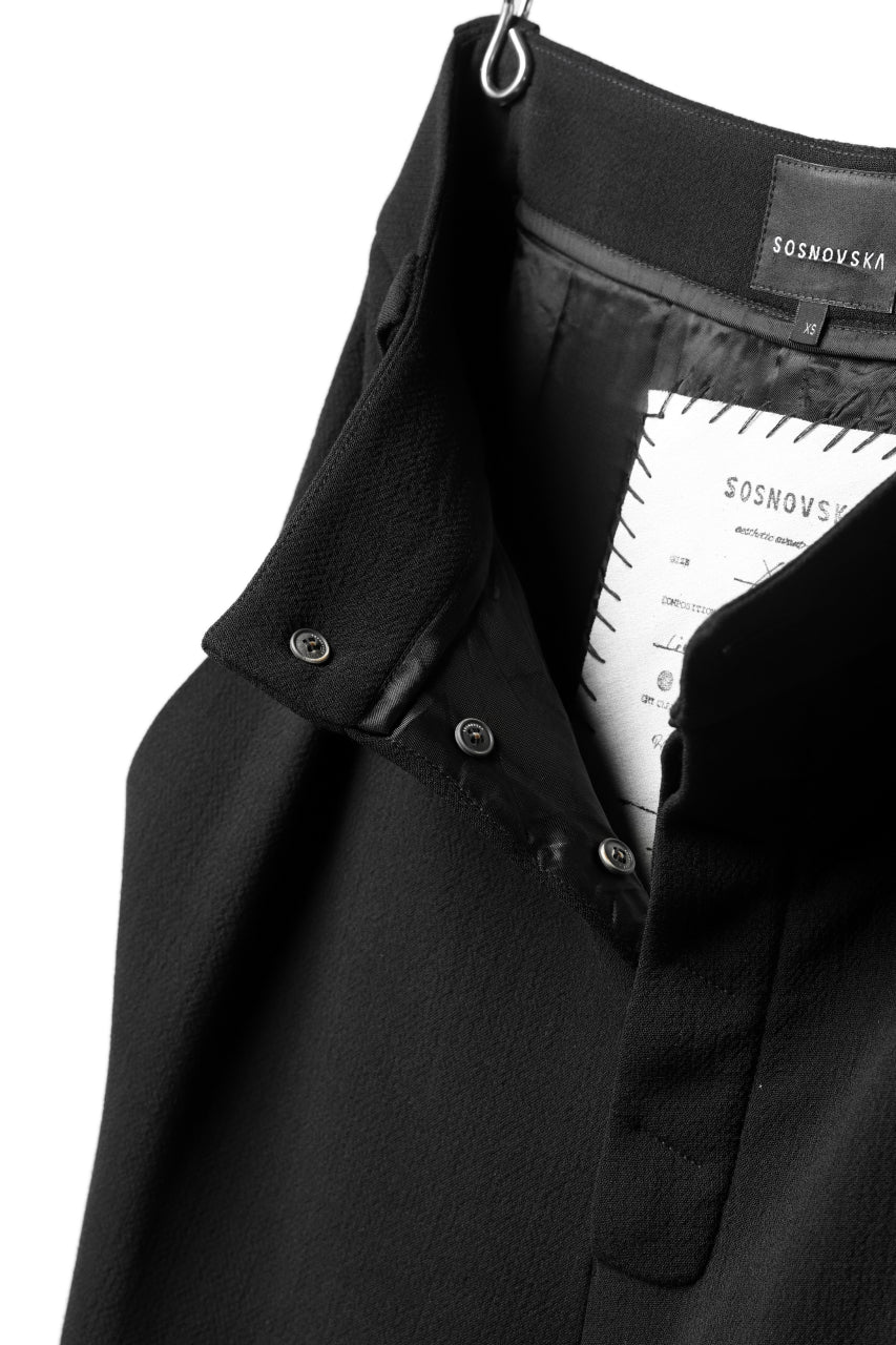 画像をギャラリービューアに読み込む, SOSNOVSKA WEIGHTY COVER PANTS (BLACK)