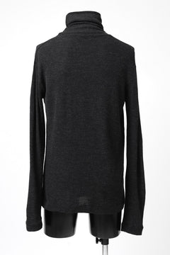 画像をギャラリービューアに読み込む, KLASICA SMOKE TURTLE NECK KNIT SWEATER / WEANER WOOL RIB (SHADOW)