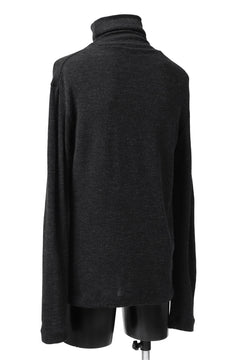 画像をギャラリービューアに読み込む, KLASICA SMOKE TURTLE NECK KNIT SWEATER / WEANER WOOL RIB (SHADOW)