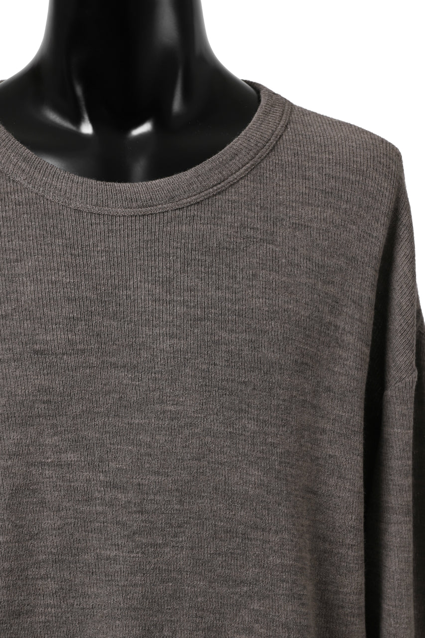 Load image into Gallery viewer, KLASICA ASLEEP CREW NECK KNIT SWEATER / WEANER WOOL RIB (FAWN)