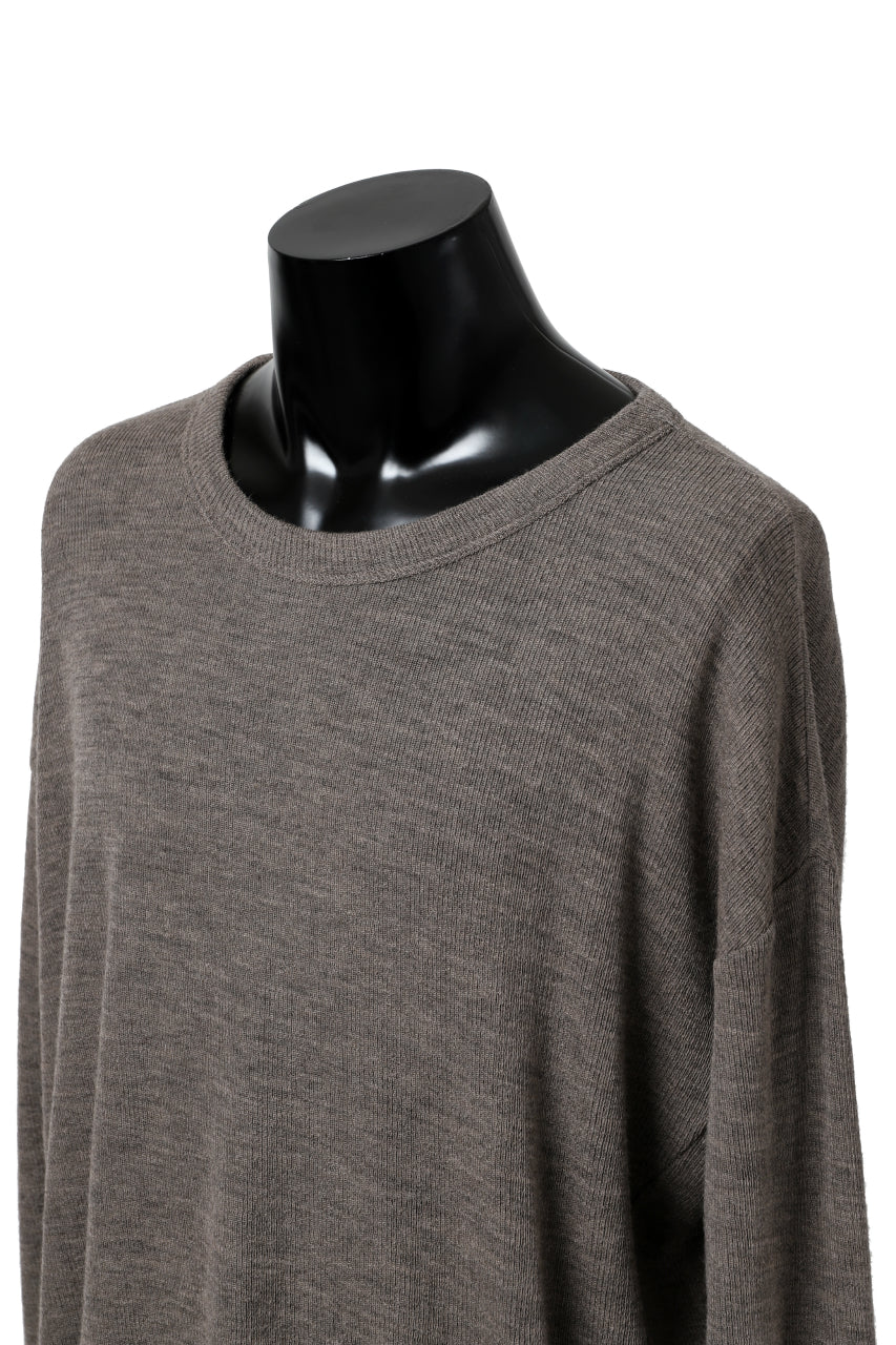 Load image into Gallery viewer, KLASICA ASLEEP CREW NECK KNIT SWEATER / WEANER WOOL RIB (FAWN)