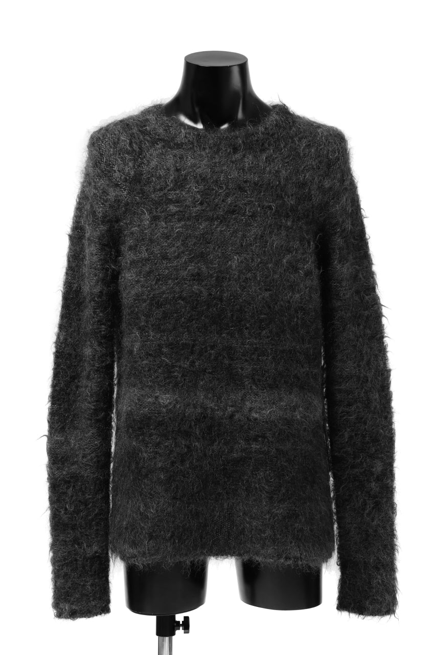 画像をギャラリービューアに読み込む, KLASICA BLIND MOHAIR KNIT SWEATER / FLUFFY 3.5G (MIX GREY)