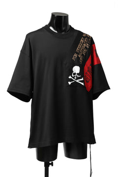 画像をギャラリービューアに読み込む, mastermind JAPAN RANDOM PATCH BOXYFIT T-SHIRT (BLACK)