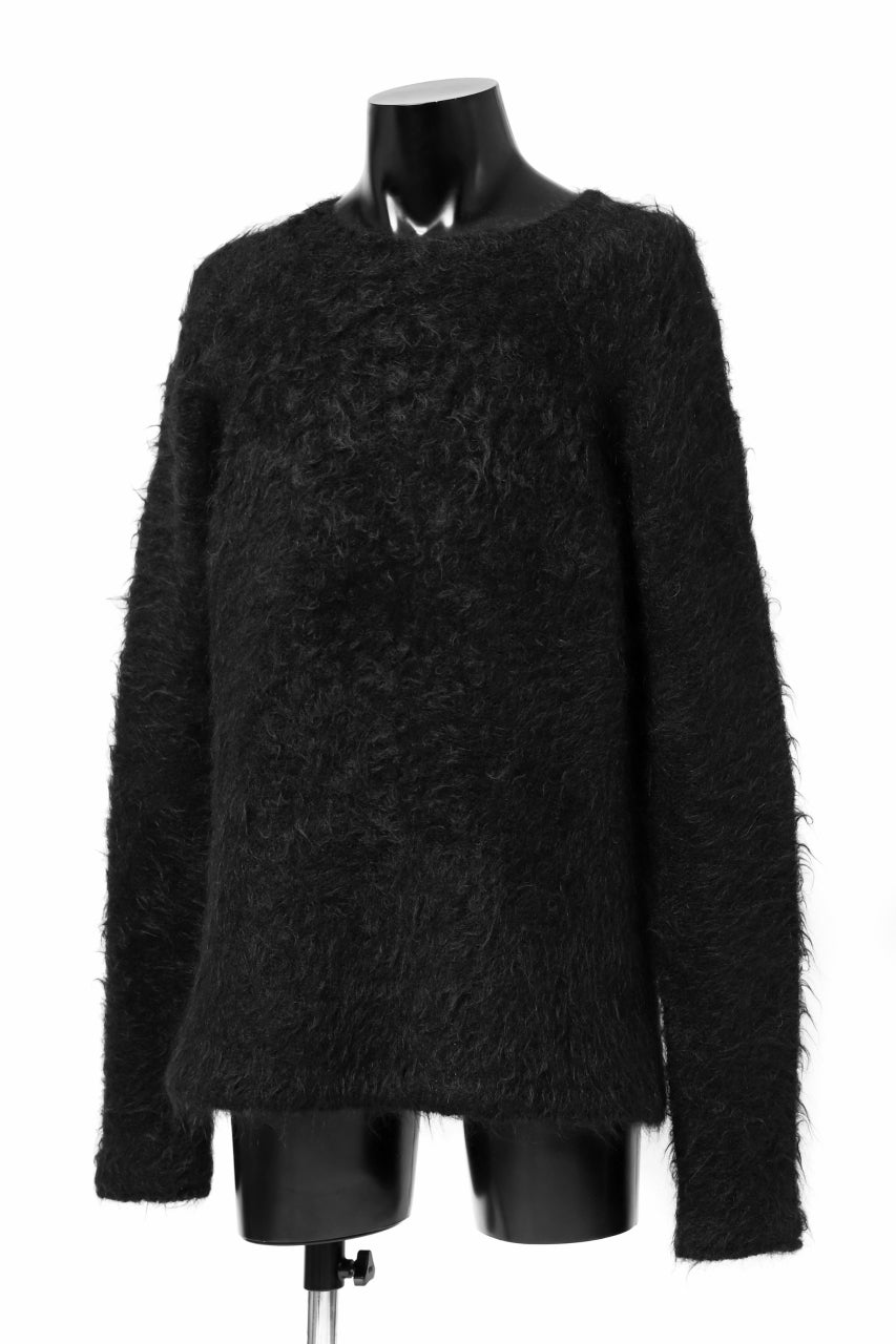Load image into Gallery viewer, KLASICA BLIND MOHAIR KNIT SWEATER / FLUFFY 3.5G (BLACK)