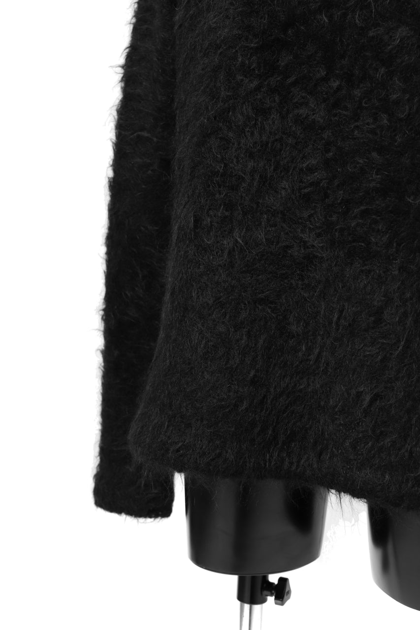 Load image into Gallery viewer, KLASICA BLIND MOHAIR KNIT SWEATER / FLUFFY 3.5G (BLACK)