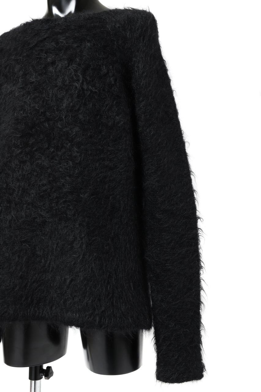 Load image into Gallery viewer, KLASICA BLIND MOHAIR KNIT SWEATER / FLUFFY 3.5G (BLACK)