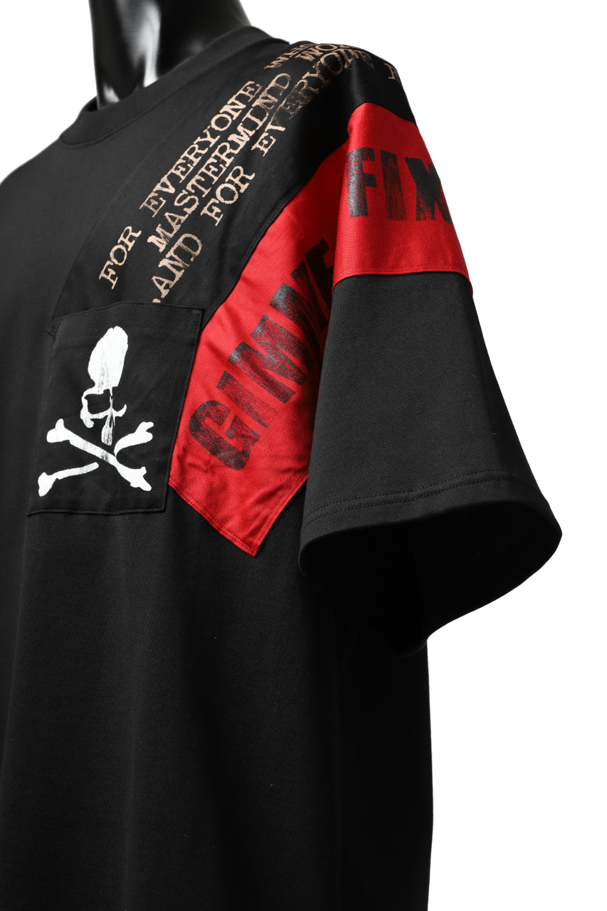 画像をギャラリービューアに読み込む, mastermind JAPAN RANDOM PATCH BOXYFIT T-SHIRT (BLACK)