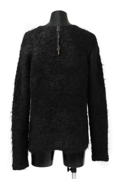 Load image into Gallery viewer, KLASICA BLIND MOHAIR KNIT SWEATER / FLUFFY 3.5G (BLACK)