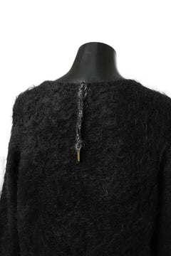 Load image into Gallery viewer, KLASICA BLIND MOHAIR KNIT SWEATER / FLUFFY 3.5G (BLACK)