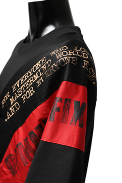 画像をギャラリービューアに読み込む, mastermind JAPAN RANDOM PATCH BOXYFIT T-SHIRT (BLACK)
