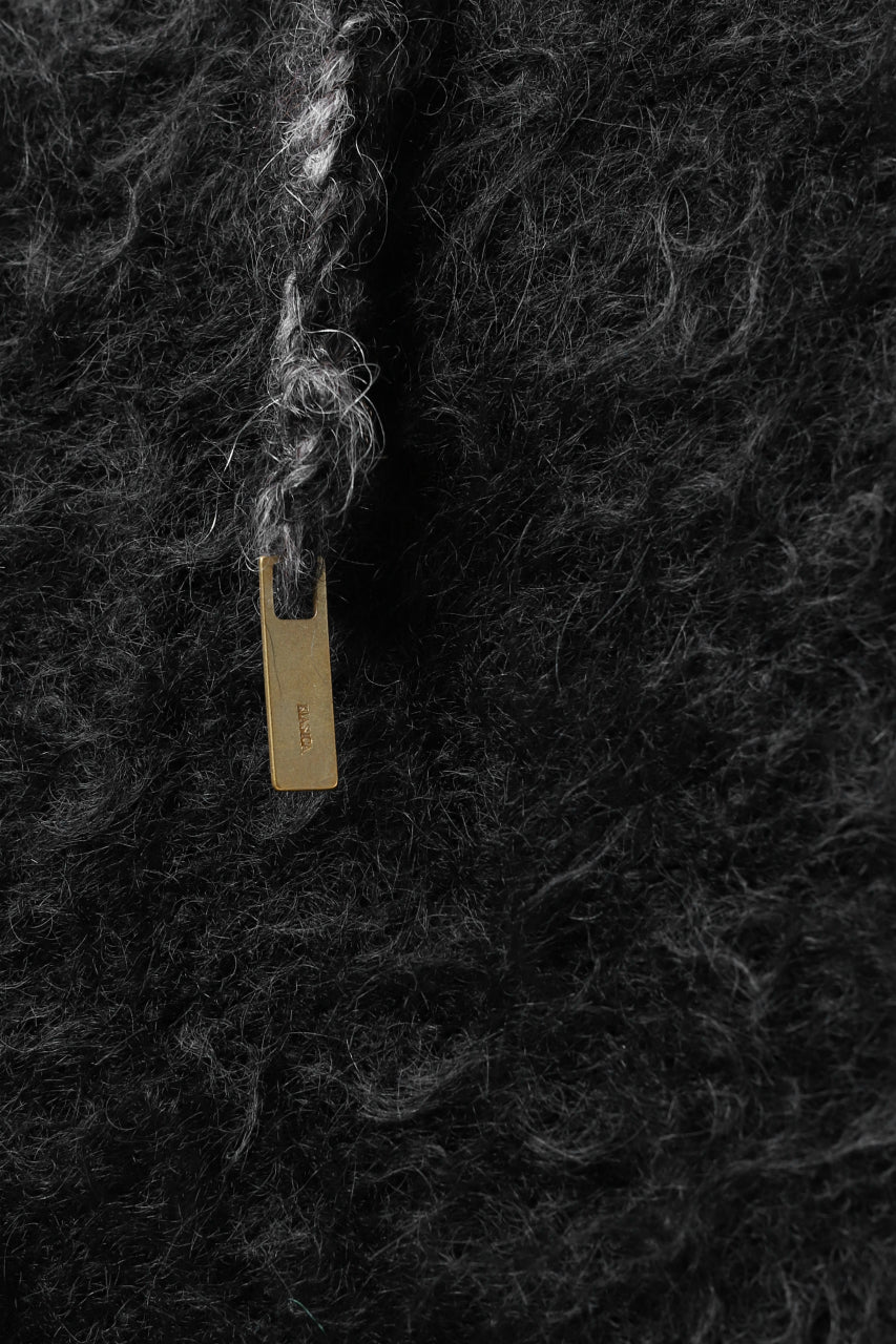 Load image into Gallery viewer, KLASICA BLIND MOHAIR KNIT SWEATER / FLUFFY 3.5G (BLACK)