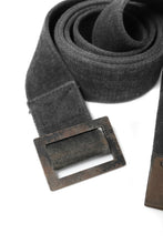画像をギャラリービューアに読み込む, BORIS BIDJAN SABERI FABRIC & PLATE BELT / RESIN DYED "BELT5-SIN" (DARK GREY)
