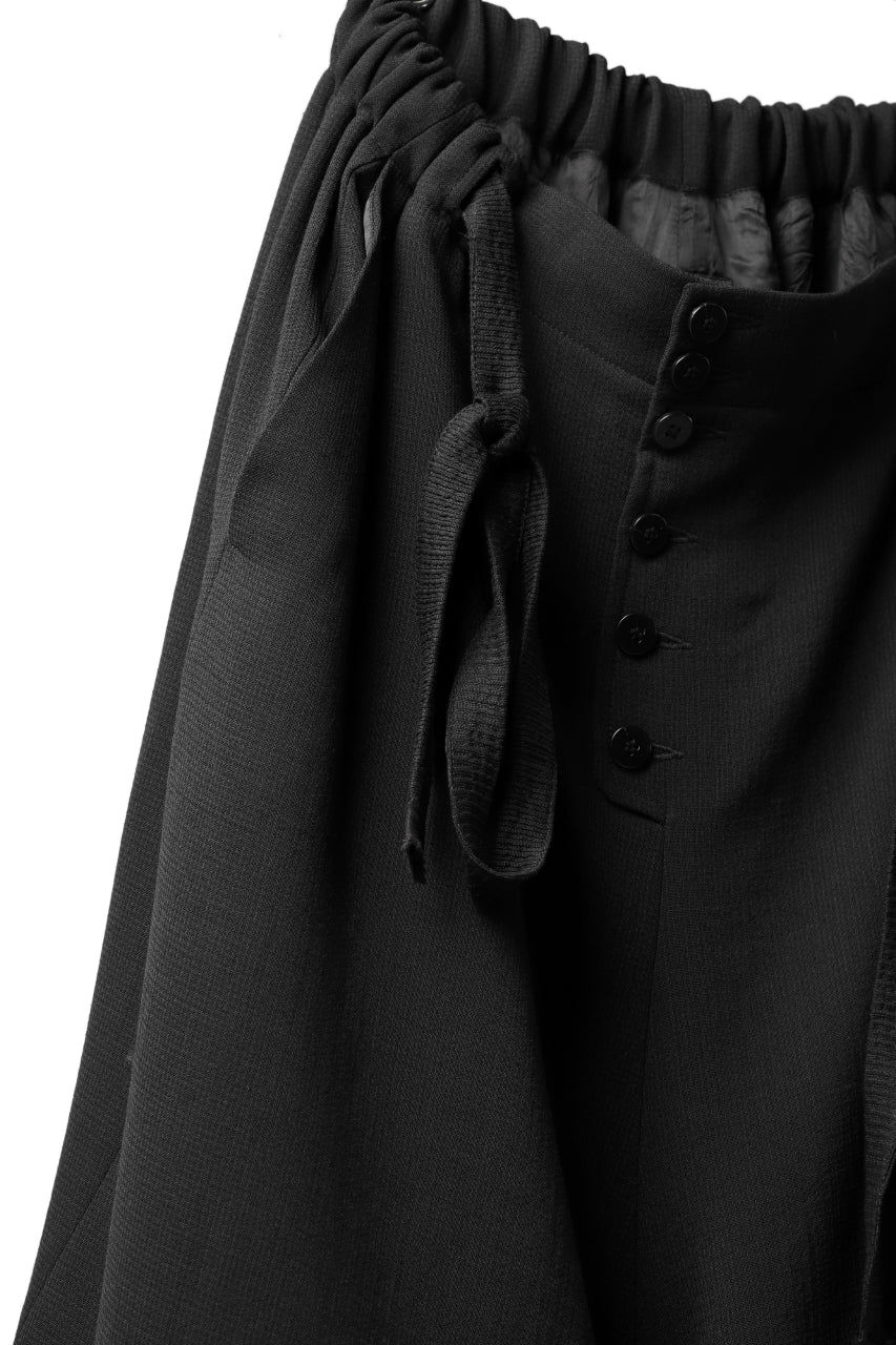 画像をギャラリービューアに読み込む, SOSNOVSKA exclusive VOLUME WOOLEN WIDE PANTS (BLACK)