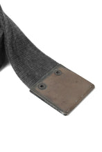 画像をギャラリービューアに読み込む, BORIS BIDJAN SABERI FABRIC & PLATE BELT / RESIN DYED "BELT5-SIN" (DARK GREY)