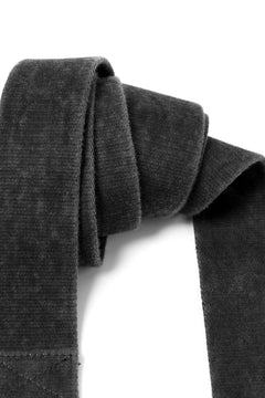 画像をギャラリービューアに読み込む, BORIS BIDJAN SABERI FABRIC & PLATE BELT / RESIN DYED "BELT5-SIN" (DARK GREY)