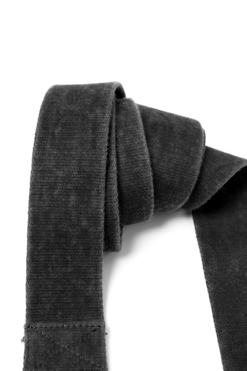 画像をギャラリービューアに読み込む, BORIS BIDJAN SABERI FABRIC & PLATE BELT / RESIN DYED "BELT5-SIN" (DARK GREY)