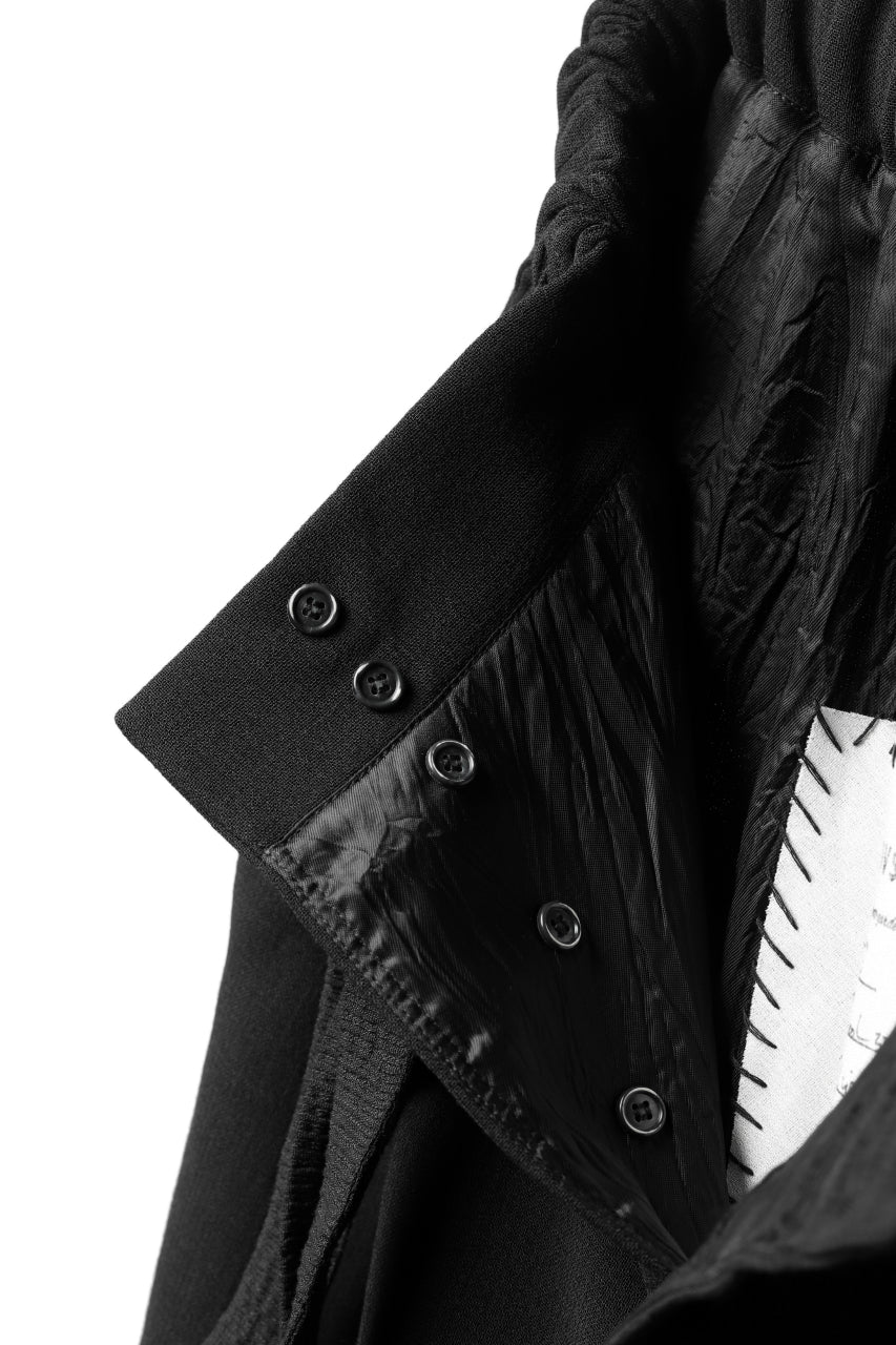 画像をギャラリービューアに読み込む, SOSNOVSKA exclusive VOLUME WOOLEN WIDE PANTS (BLACK)