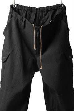 画像をギャラリービューアに読み込む, COLINA TACTICAL PANTS / WASHABLE WOOL GABARDINE (BLACK)