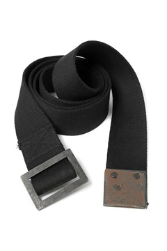 画像をギャラリービューアに読み込む, BORIS BIDJAN SABERI FABRIC & PLATE BELT / OBJECT DYED "BELT5-SIN" (BLACK)