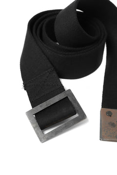 画像をギャラリービューアに読み込む, BORIS BIDJAN SABERI FABRIC & PLATE BELT / OBJECT DYED "BELT5-SIN" (BLACK)