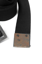画像をギャラリービューアに読み込む, BORIS BIDJAN SABERI FABRIC & PLATE BELT / OBJECT DYED "BELT5-SIN" (BLACK)
