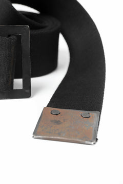 画像をギャラリービューアに読み込む, BORIS BIDJAN SABERI FABRIC & PLATE BELT / OBJECT DYED "BELT5-SIN" (BLACK)