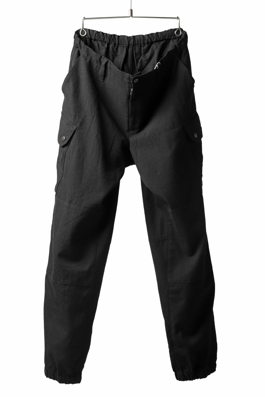画像をギャラリービューアに読み込む, COLINA TACTICAL PANTS / WASHABLE WOOL GABARDINE (BLACK)