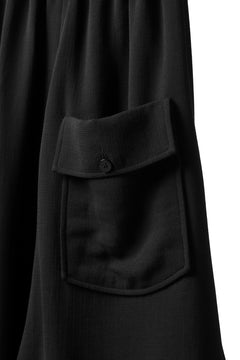 画像をギャラリービューアに読み込む, SOSNOVSKA exclusive VOLUME WOOLEN WIDE PANTS (BLACK)
