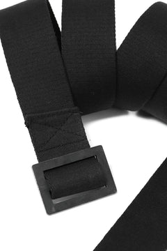 画像をギャラリービューアに読み込む, BORIS BIDJAN SABERI FABRIC & PLATE BELT / OBJECT DYED "BELT5-SIN" (BLACK)
