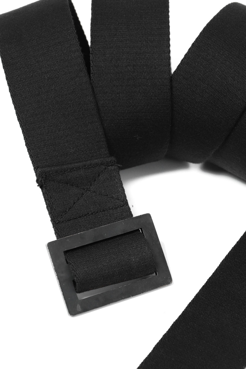 画像をギャラリービューアに読み込む, BORIS BIDJAN SABERI FABRIC & PLATE BELT / OBJECT DYED "BELT5-SIN" (BLACK)
