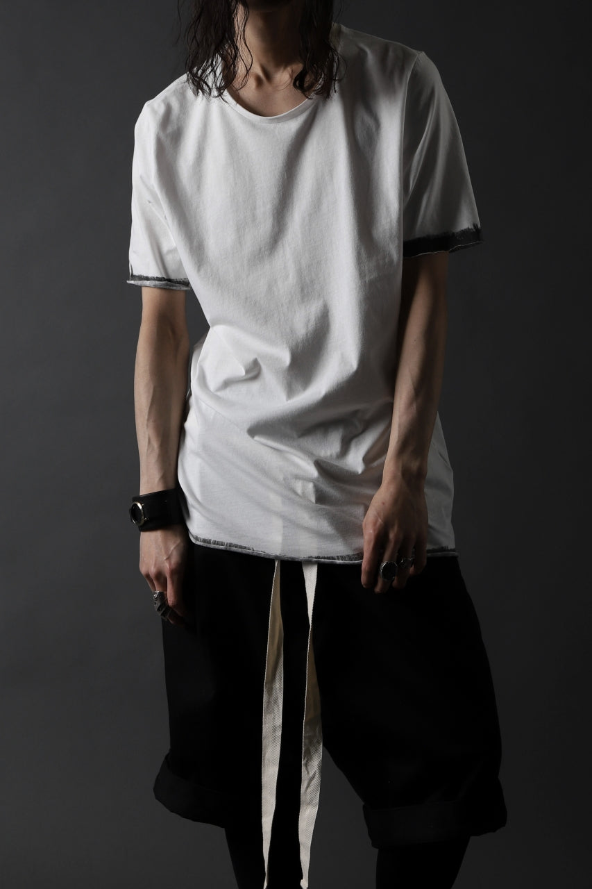 画像をギャラリービューアに読み込む, thomkrom BRUSH PAINT END T-SHIRT (OFF WHITE)