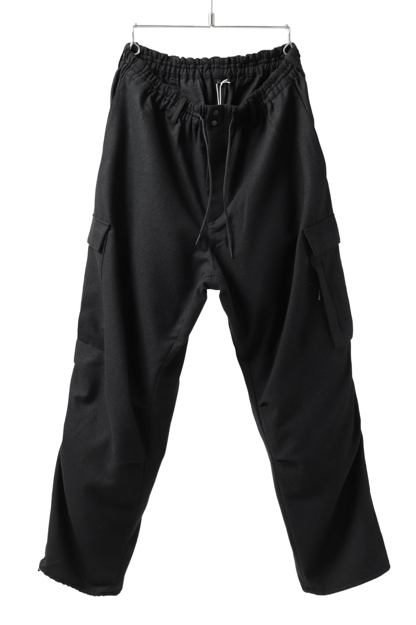 画像をギャラリービューアに読み込む, Y-3 Yohji Yamamoto CLASSIC CARGO PANTS / WOOL FLANNEL (BLACK)
