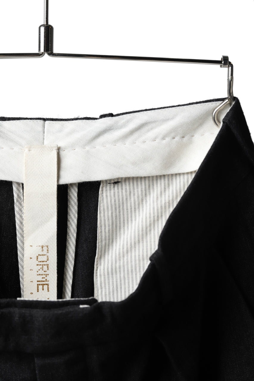画像をギャラリービューアに読み込む, forme d'expression Tucked & Cuffed Trousers (Off Black)