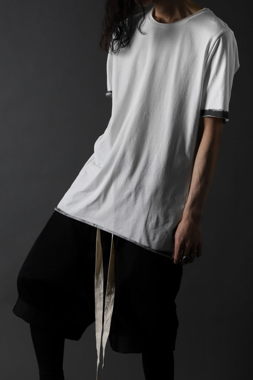 画像をギャラリービューアに読み込む, thomkrom BRUSH PAINT END T-SHIRT (OFF WHITE)