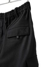 画像をギャラリービューアに読み込む, Y-3 Yohji Yamamoto CLASSIC CARGO PANTS / WOOL FLANNEL (BLACK)
