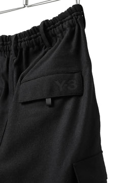 画像をギャラリービューアに読み込む, Y-3 Yohji Yamamoto CLASSIC CARGO PANTS / WOOL FLANNEL (BLACK)