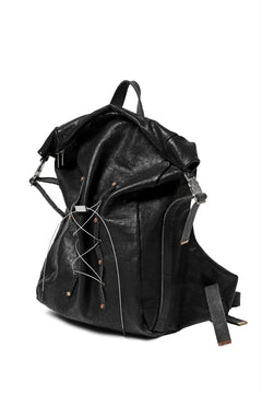 画像をギャラリービューアに読み込む, ierib roll top ruck sack #2 / FVT Oiled Horse (BLACK)