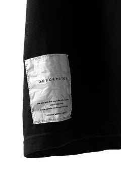 画像をギャラリービューアに読み込む, DEFORMATER.® VANISHED PRINT "SPLASH" T-SHIRT (BLACK)