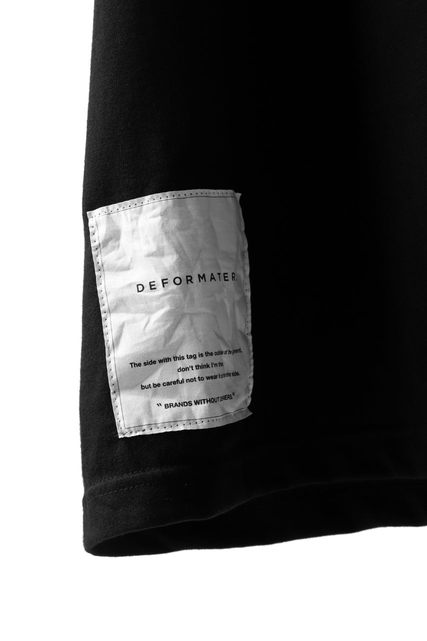 画像をギャラリービューアに読み込む, DEFORMATER.® VANISHED PRINT "SPLASH" T-SHIRT (BLACK)