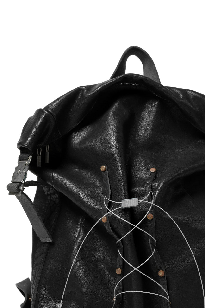 画像をギャラリービューアに読み込む, ierib roll top ruck sack #2 / FVT Oiled Horse (BLACK)