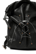 画像をギャラリービューアに読み込む, ierib roll top ruck sack #2 / FVT Oiled Horse (BLACK)