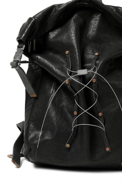 画像をギャラリービューアに読み込む, ierib roll top ruck sack #2 / FVT Oiled Horse (BLACK)