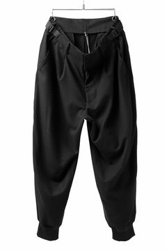 画像をギャラリービューアに読み込む, Y-3 Yohji Yamamoto CLASSIC CUFF PANTS / WOOL FLANNEL (BLACK)